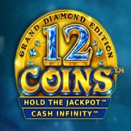 12 Coins Grand Diamond Edition by Wazdan, showcased at verdekaszino.org – game logo