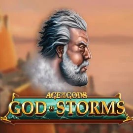 Age Of The Gods: God of Storms slot logo by Playtech at Verde Casino