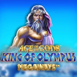 Age Of The Gods: King of Olympus Megaways online game logo by Origins on verdekaszino.org