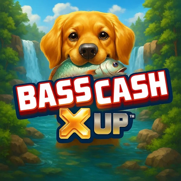 Bass Cash X UP logo by Alchemy Gaming at Verde Casino
