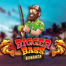 Bigger Bass Bonanza slot logo by Pragmatic Play at Verde Casino