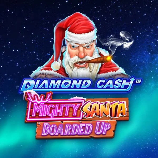 Diamond Cash Mighty Santa Boarded Up online game logo by Greentube on verdekaszino.org