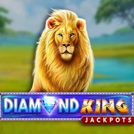 Try Diamond King Jackpots slot by SpinPlay Games on verdekaszino.org – logo image