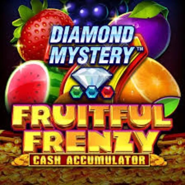 Diamond Mystery Fruitful Frenzy Cash Accumulator by Greentube, showcased at verdekaszino.org – game logo