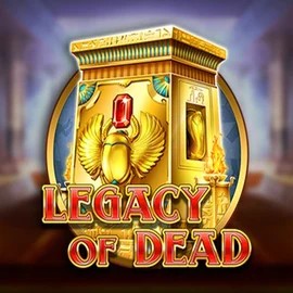 Legacy of Dead online game logo by Play'n GO on verdekaszino.org