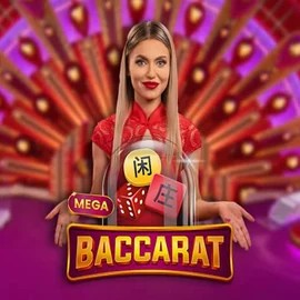 Mega Baccarat slot logo by Pragmatic Play at Verde Casino