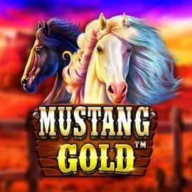 Mustang Gold online game logo by Pragmatic Play on verdekaszino.org
