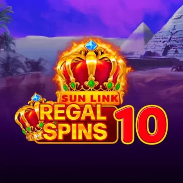 Regal Spins 10 by PatePlay, showcased at verdekaszino.org – game logo