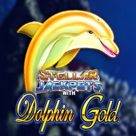 Dolphin Gold with Stellar Jackpots slot icon by Lightning Box Game, available at Verde Casino
